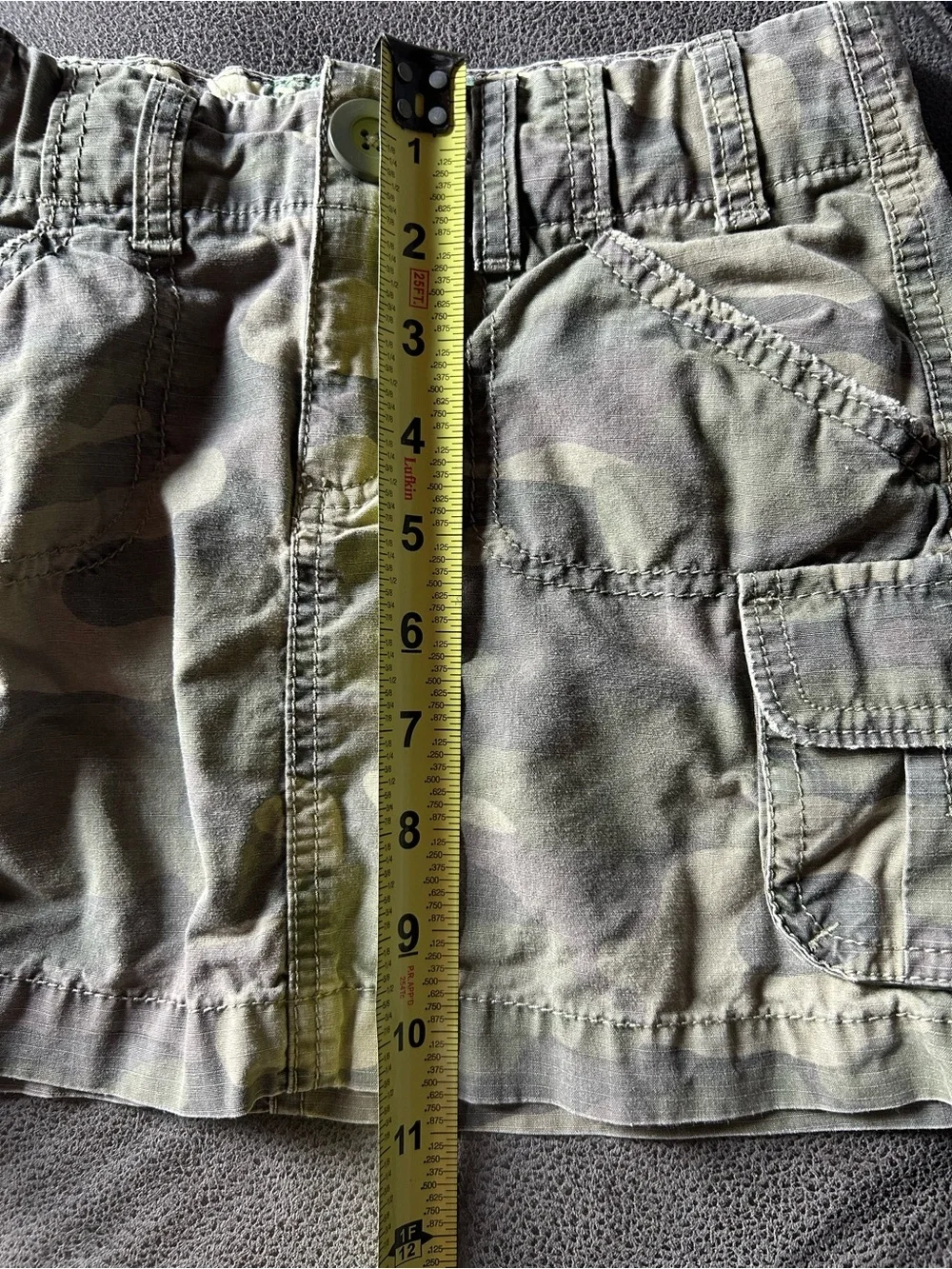 Old Navy Camo Cargo Skirt - Olive/Tan